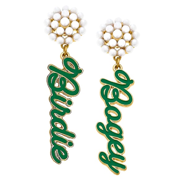 Brand NEW Boutique Golf Earrings | Adorable Birdie and Bogey (Gold Finish) - Picture 1 of 2